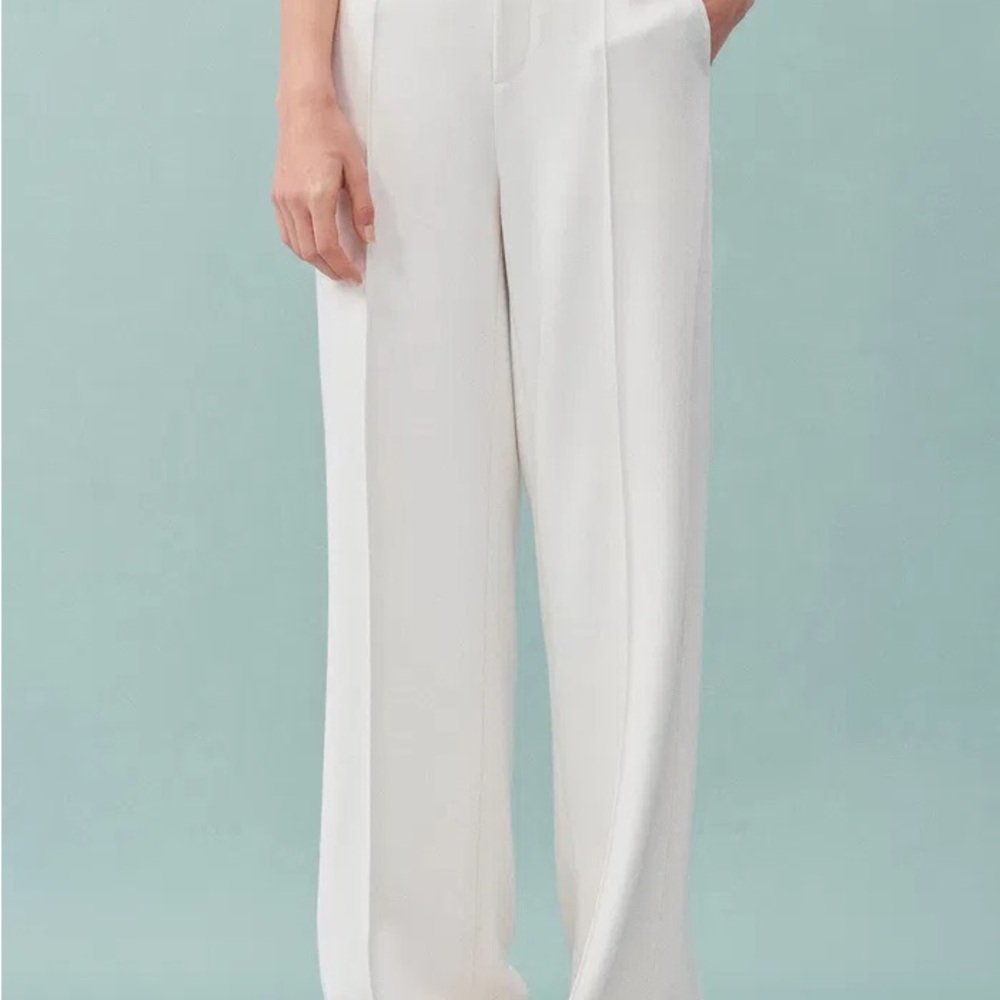 NWOT- Fabrique Cream High-Waisted Trousers